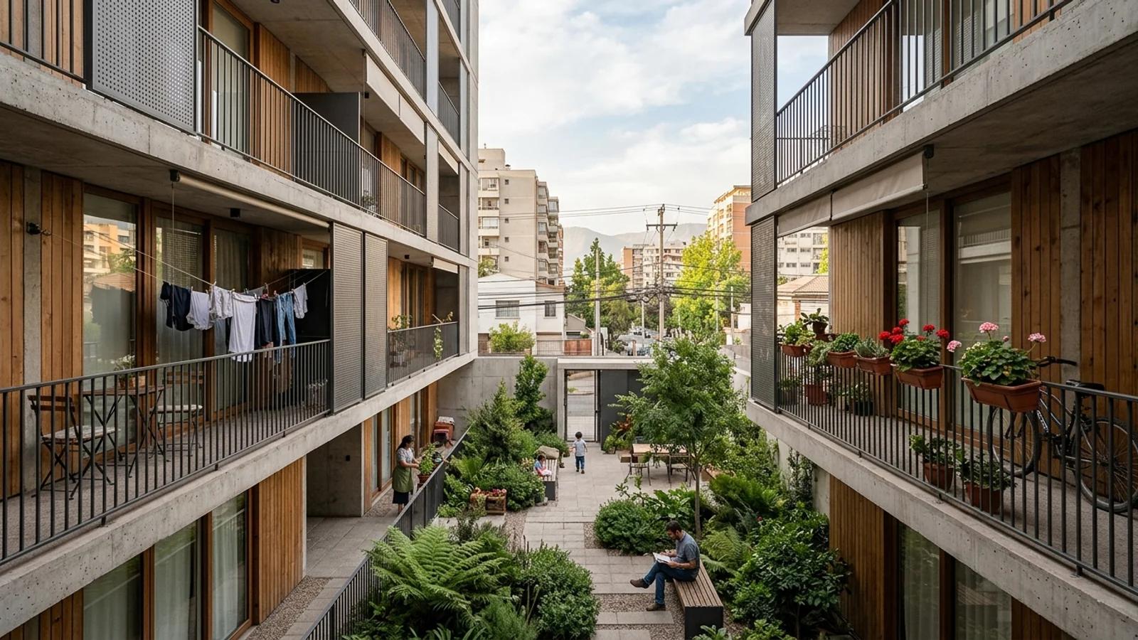 El Patio Interior: Un Regreso Estratégico en la Vivienda Urbana de Escala Media