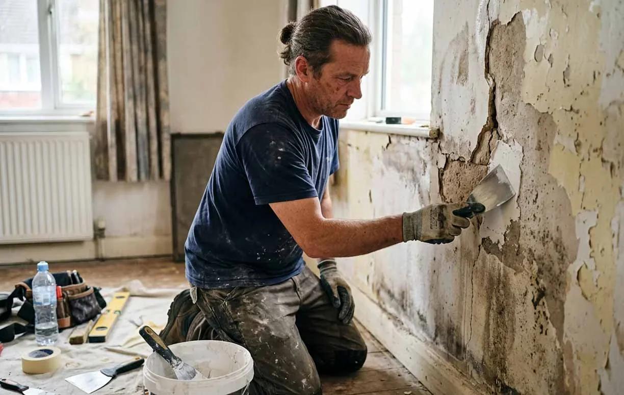 Cómo tratar una pared con humedad ascendente sin demoler la mampostería