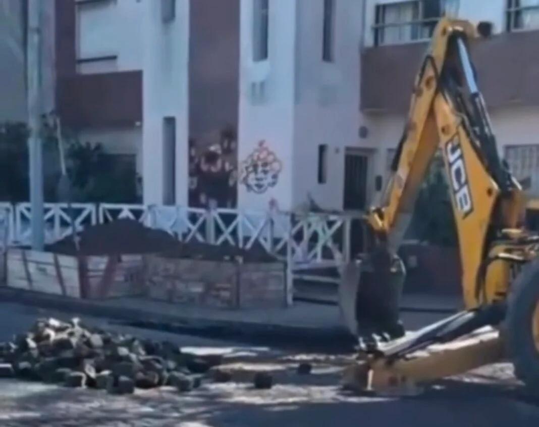 La Plata: avanza el asfaltado en Plaza España y se suman nuevos cortes de tránsito