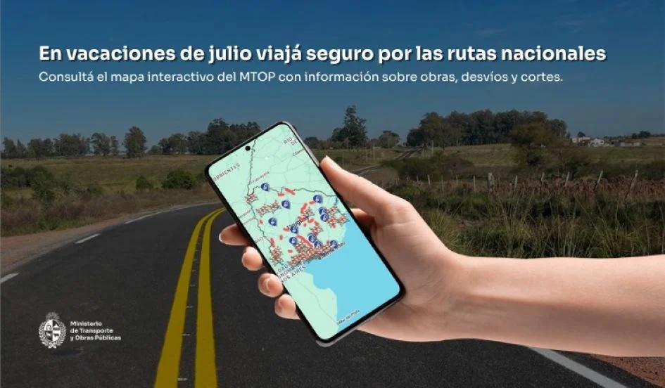 Nuevo mapa interactivo del MTOP para seguimiento de obras y estado de la red vial nacional