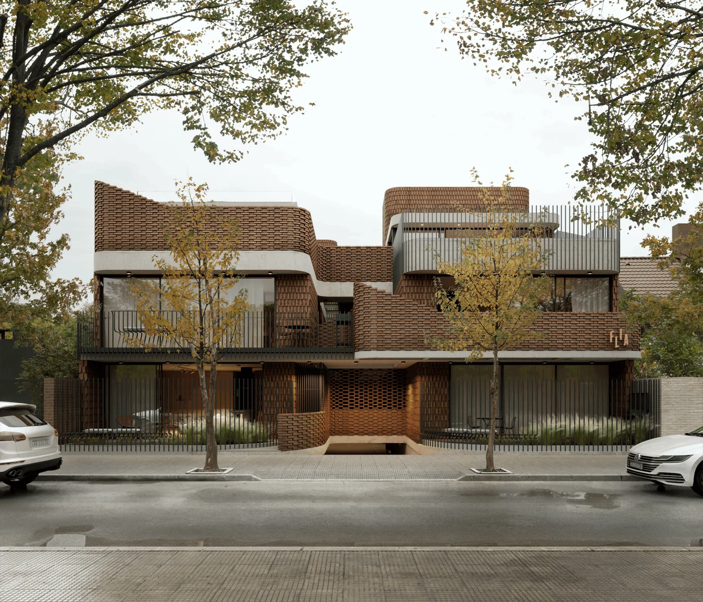 FLIA: Un Edificio de Vanguardia que Fusiona la Tradición Ladrillera con la Modernidad Residencial