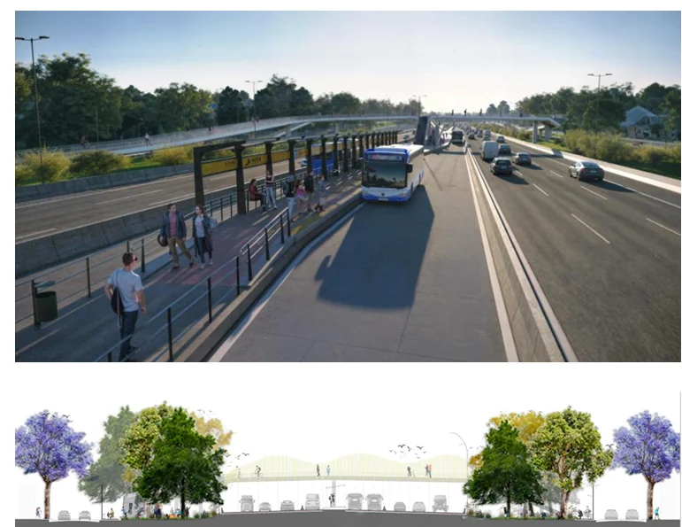 Transformación integral de la autopista Dellepiane en Villa Lugano: nuevos puentes, colectoras y carril exclusivo de buses