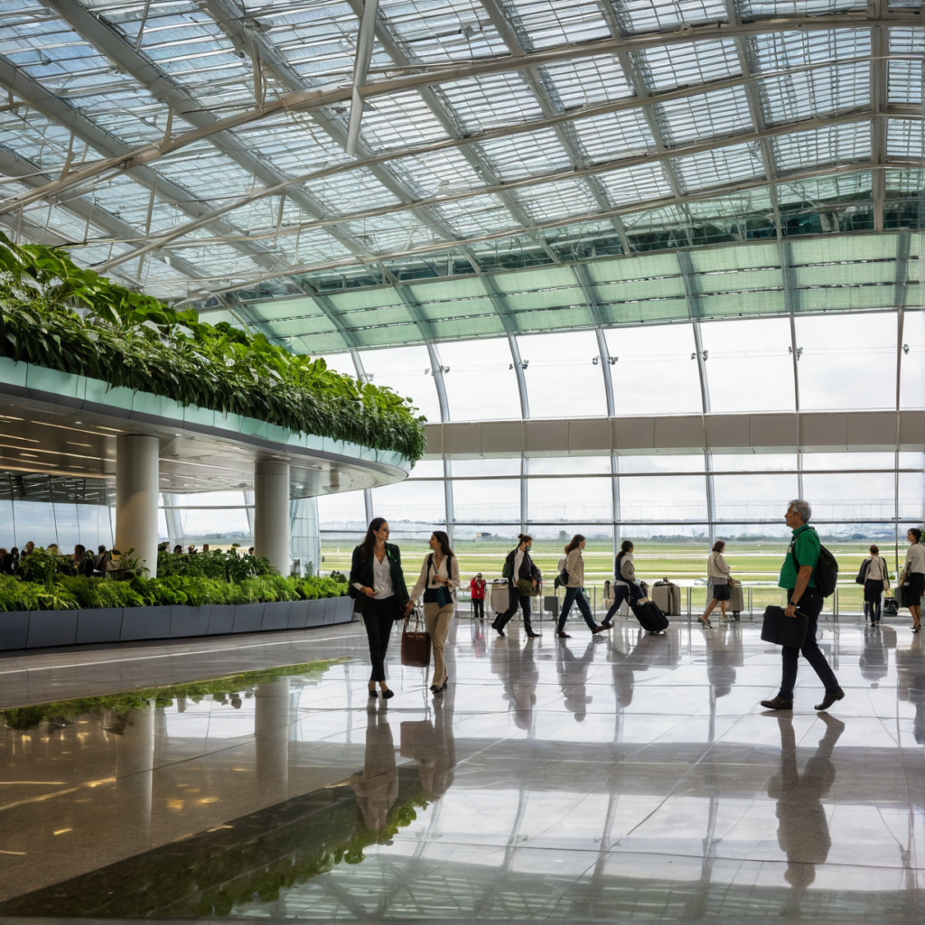 El Futuro de la Arquitectura Aeroportuaria: Sostenibilidad en el Aire