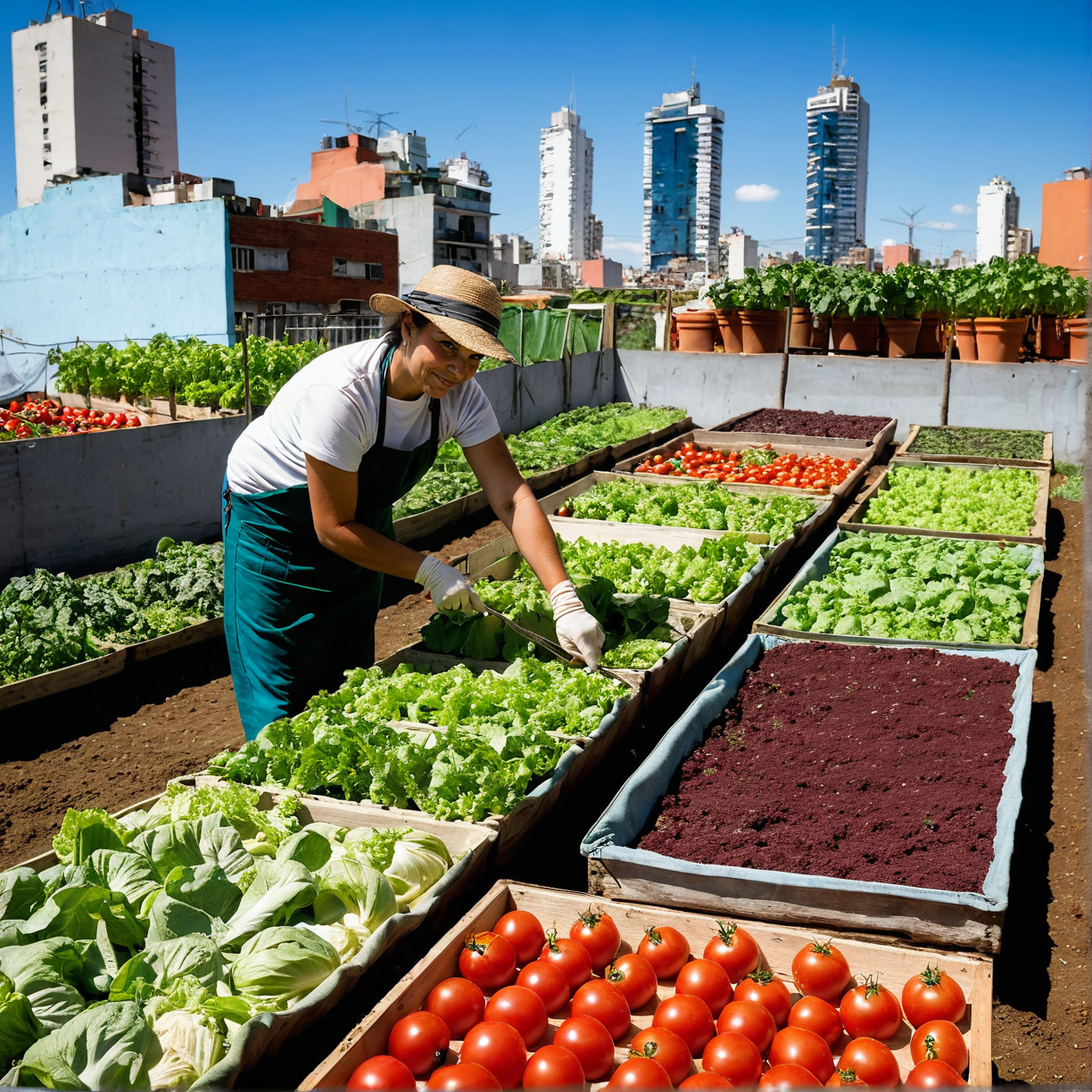 Cultivando el Futuro: Infraestructura para la Agricultura Urbana en Latinoamérica