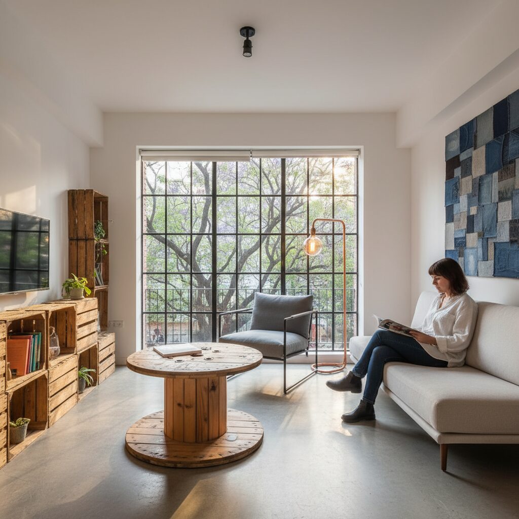 Diseño Circular en Interiores: La Revalorización Material como Eje Estético