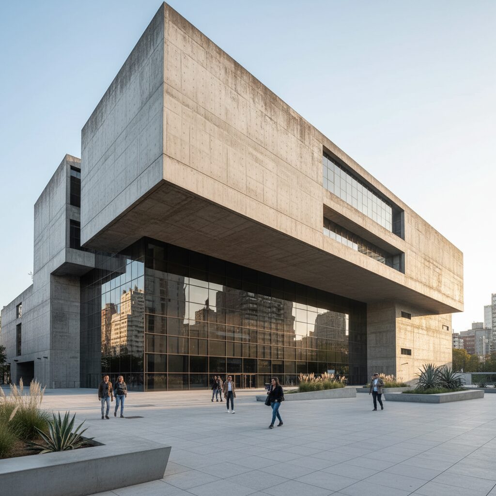 Geometrías Puras: El Resurgir del Brutalismo en la Arquitectura Actual