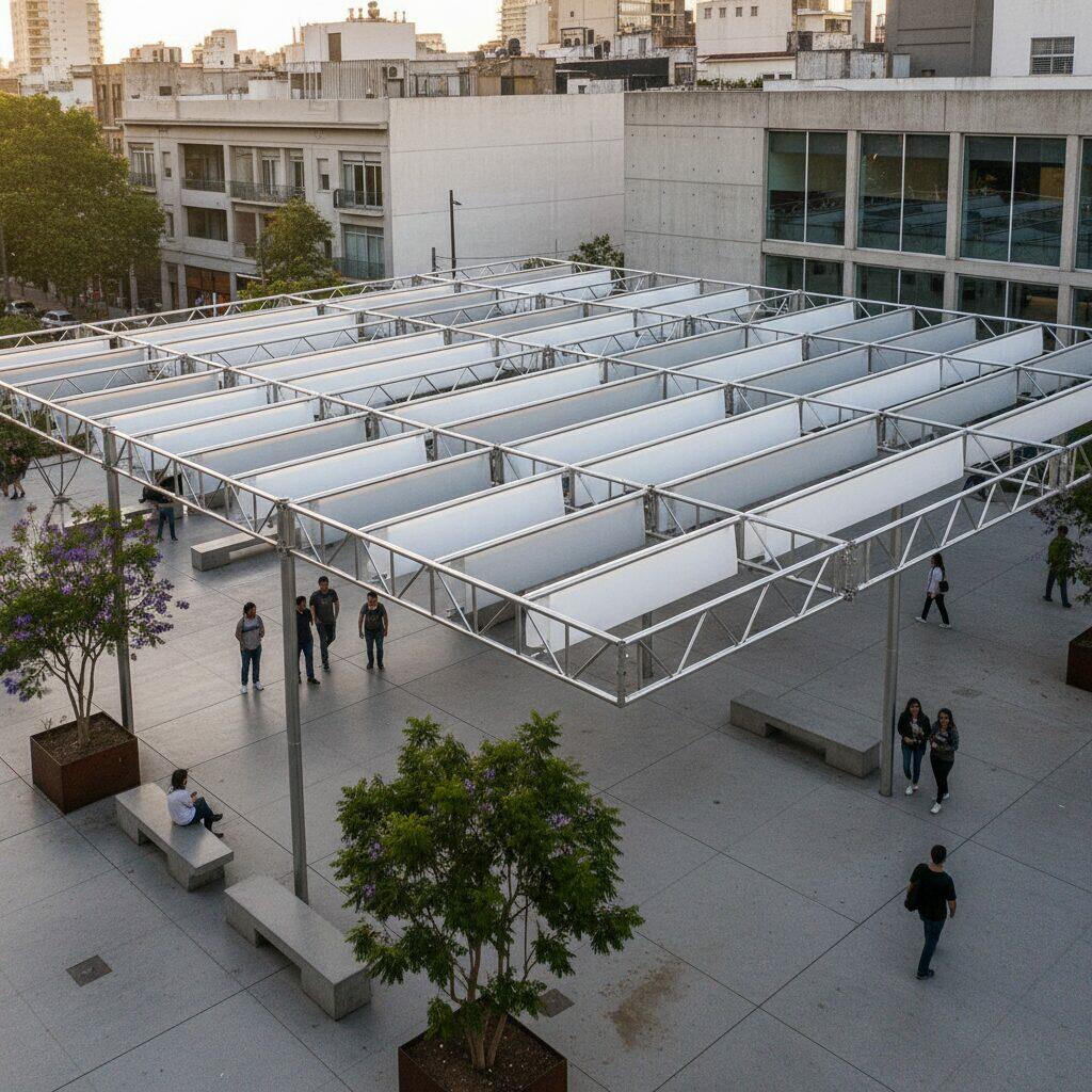 La Quinta Fachada Se Despliega: Liviana y Reconfigurable